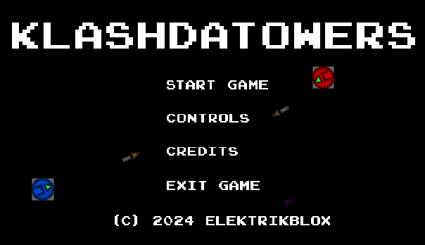 An image of Klashdatowers menu in dev